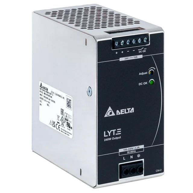 Lyte DIN Rail Power Supply : DRL-24V240W1AA : Delta