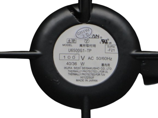 [102-059] Cooling Fan : U6500G1-TP-F21 : Ikura