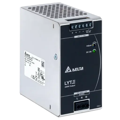 [158-008] Lyte DIN Rail Power Supply : DRL-24V240W1AA : Delta